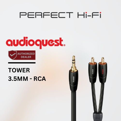 Audioquest Tower 3.5mm Mini > RCA Audio Interconnect Cable (1.5 Meter)