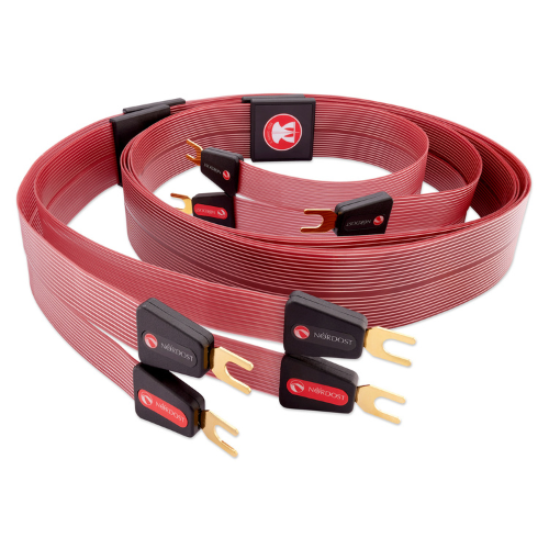 Nordost Red Dawn Leif 3 Speaker Cables Spade to Spade 2.5 Meter
