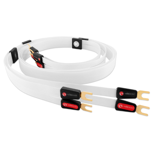 Nordost White Lightning Leif 3 Speaker Cables Spade to Spade 2.5 Meter