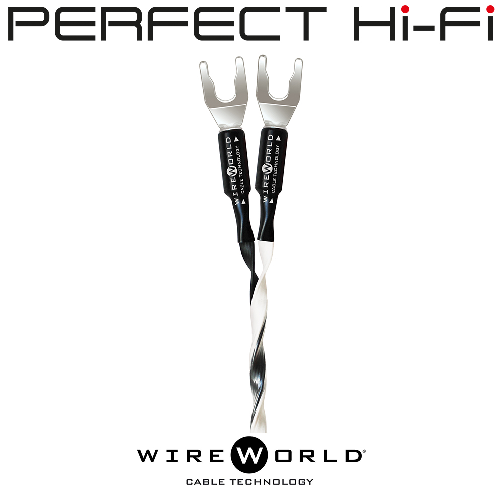 Wireworld Helicon 8 OFC Speaker Cable Spade-Spade 3 Meter
