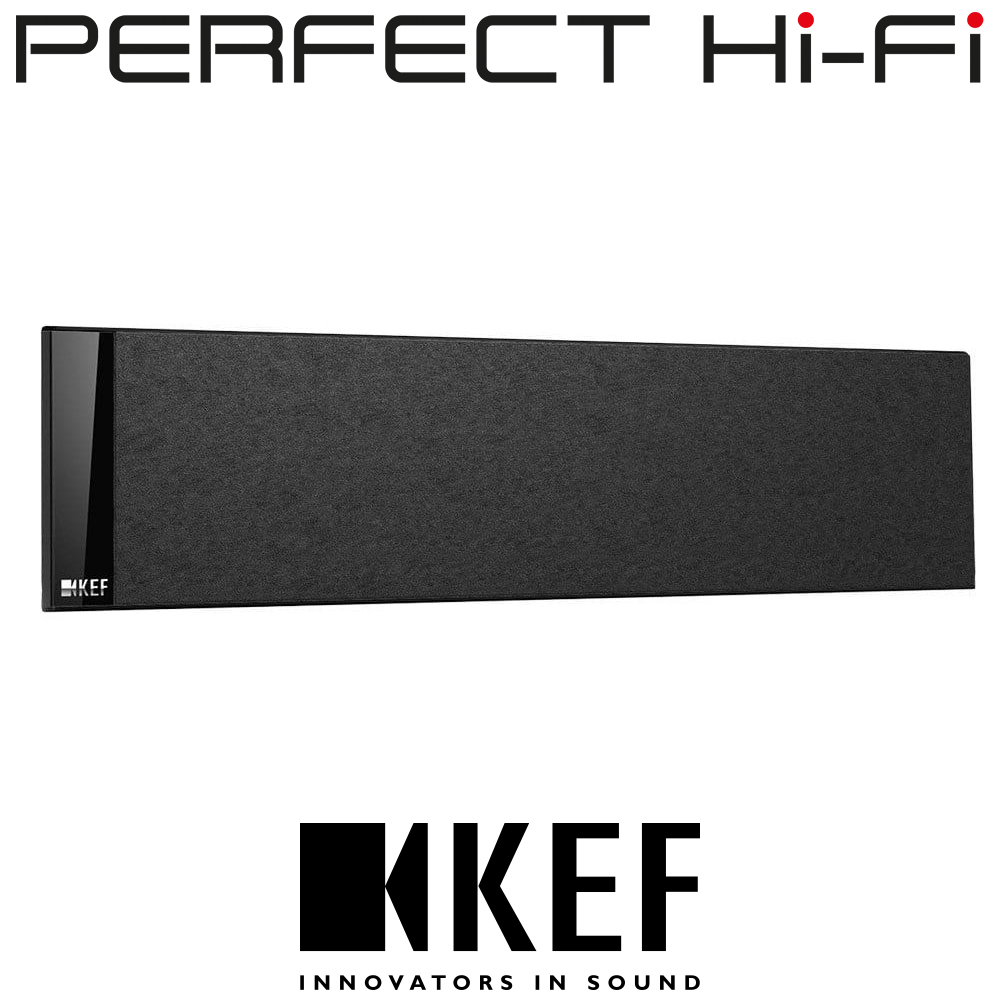 KEF T301C Slim Profile Full Sized Center Satellite Speaker Black 1 Piece