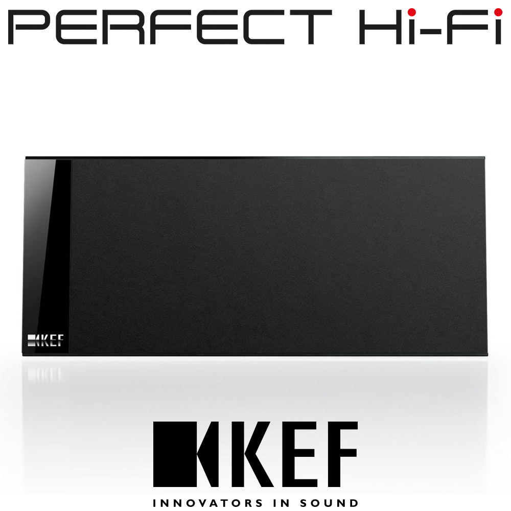 KEF T101C Slim Two-Way Center Channel Speaker Black Color