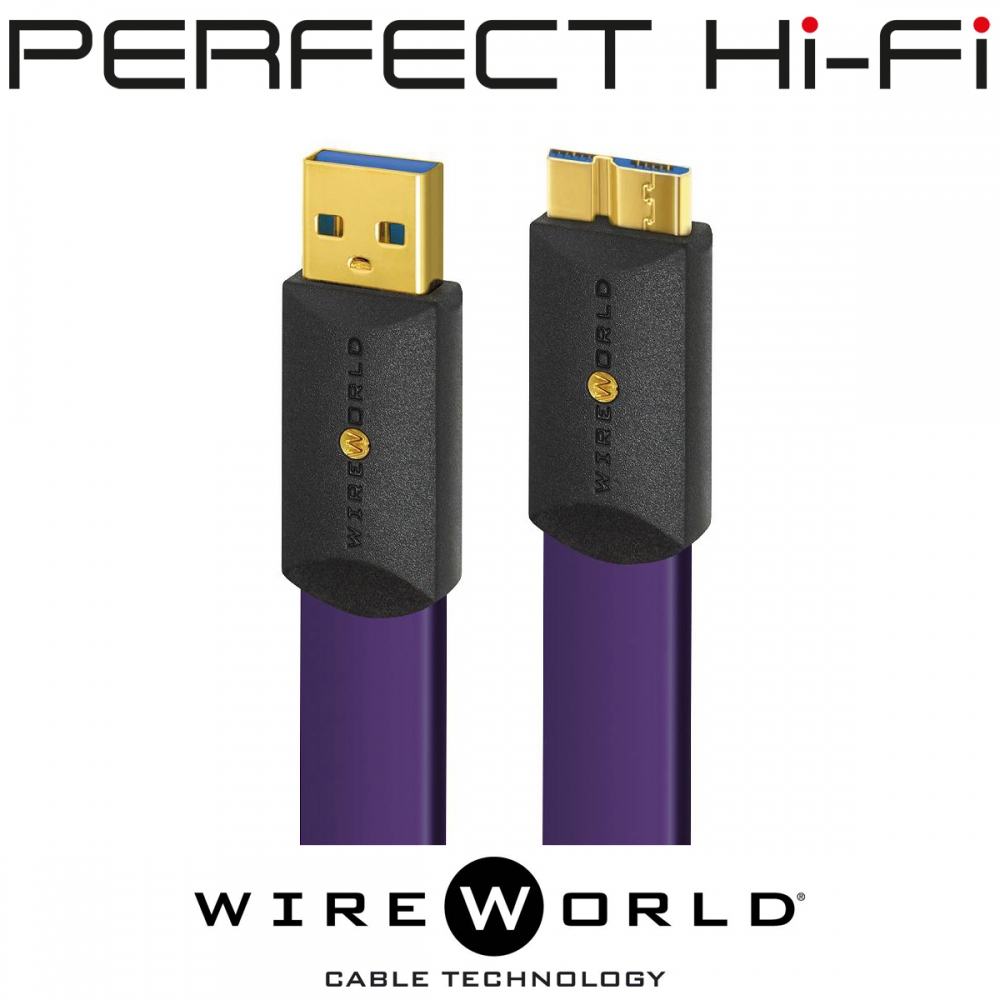 Wireworld Ultraviolet 8 USB 3.0 A to Micro Audio Cable 1 Meter