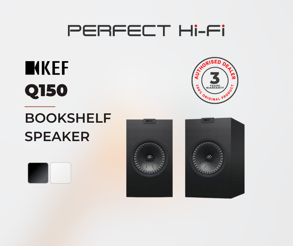 Kef Q150 Bookshelf Speakers With Grill