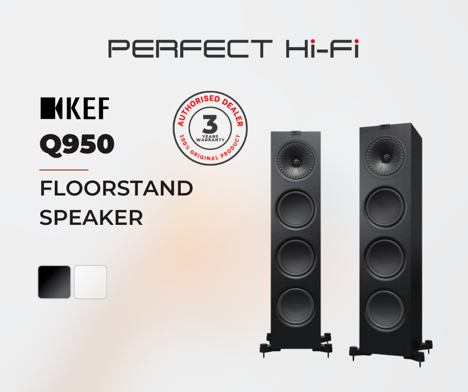 Kef Q950 Floorstanding Speaker Black Without Grille