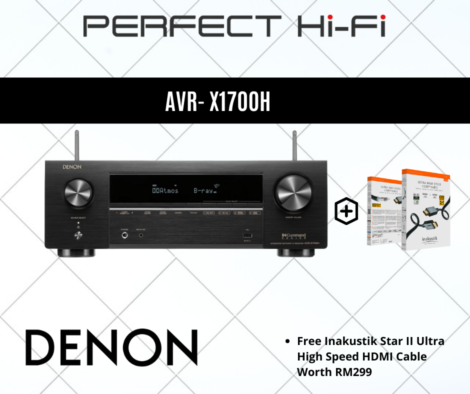 Denon AVR-X1700H - 7.2 Channel AV Receiver