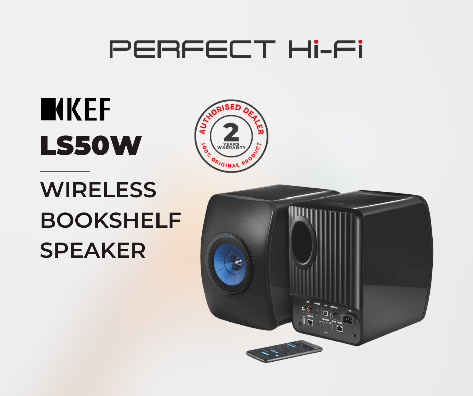 KEF LS50 Wireless Active Speakers Spotify And Tidal Ready Black