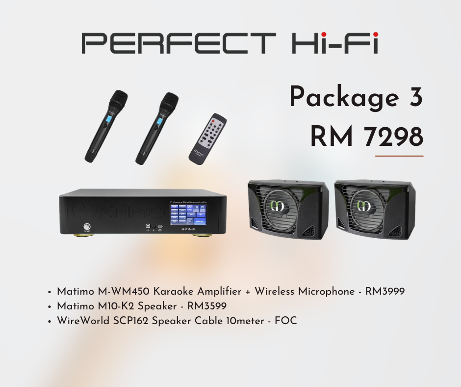 Matimo Karaoke Package 1/MWM450+MICROPHONE+M10-K2+BRACKET+CABLE