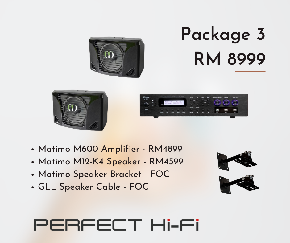 Matimo karaoke package 3/M600+M12-K4+BRACKET+CABLE