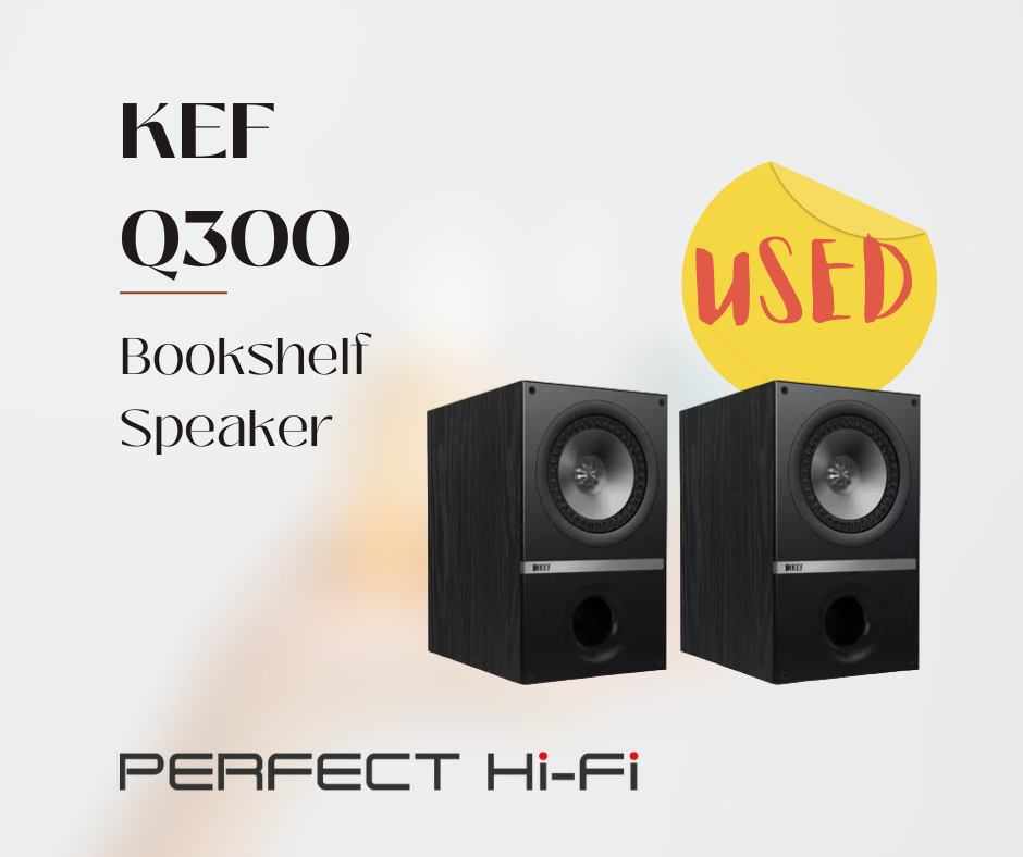 KEF Q300 Bookshelf HiFi Speakers (USED)