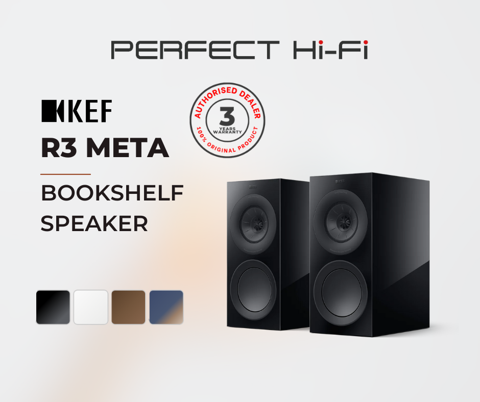 KEF R3 Meta Three-way bookshelf speaker without stand Per Pair