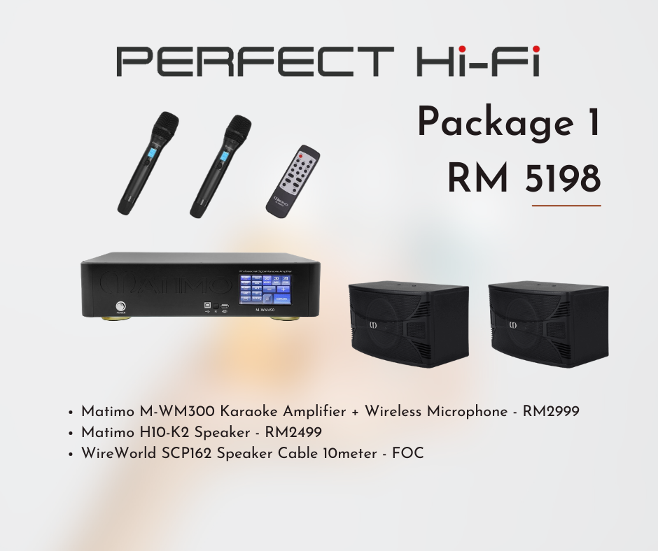 Matimo karaoke package 1/M300+MICROPHONE+H10-K2+CABLE
