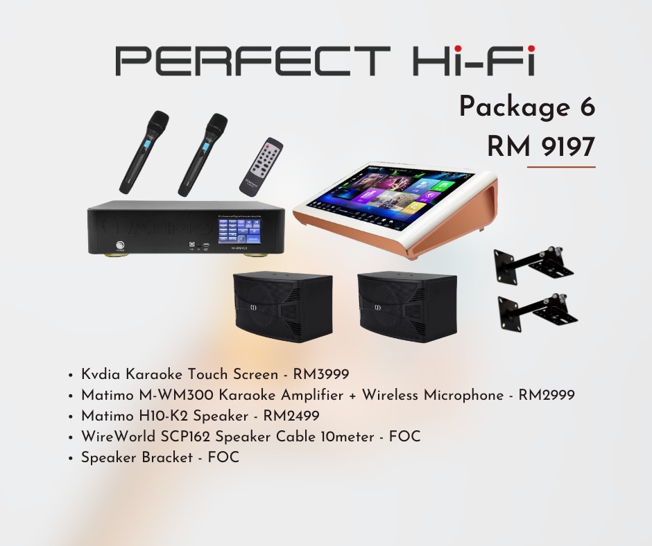 Matimo Karaoke Package 6/KVDIA TOUCH SCREEN+M300+MICROPHONE+H10-K2+CABLE+BRACKET