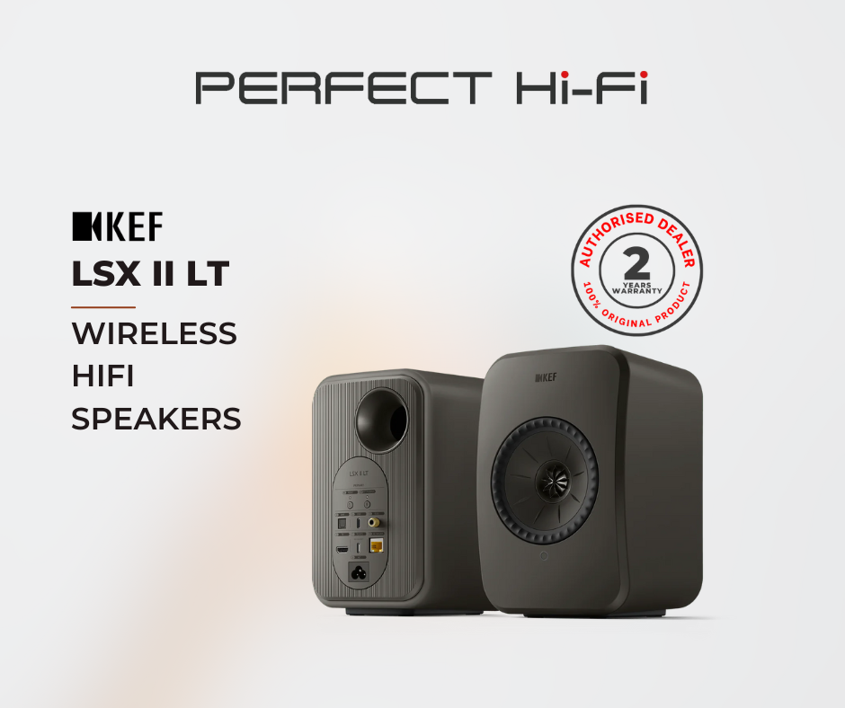 KEF LSX II LT Wireless HiFi Speakers | Graphite Grey