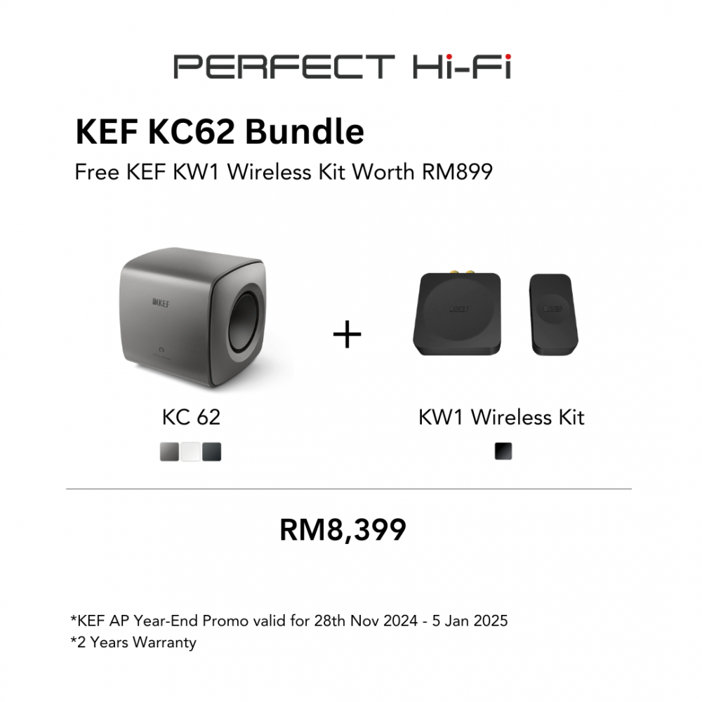 KEF KC 62 BUNDLE - FREE KEF KW2 WIRELESS KIT