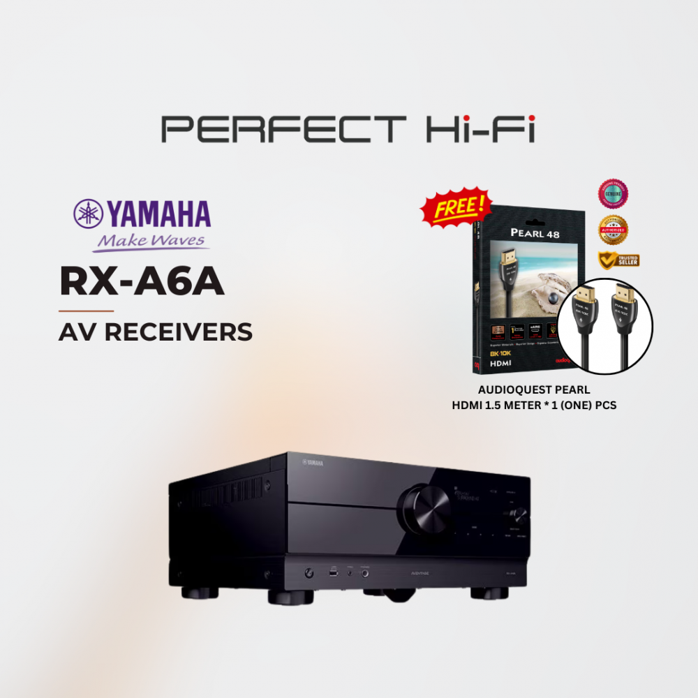 [FREE AUDIOQUEST PEARL HDMI 1.5 METER] Yamaha Aventage RX-A6A 9.2Ch 8K Atmos Network AV Receiver