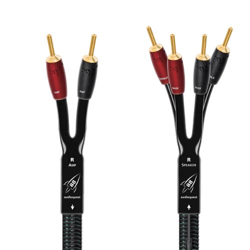 AudioQuest Rocket 88 Bi-wire Speaker Cable 2.5 Meter Banana Gold (pair)